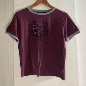 VANS Burgundy tshirt